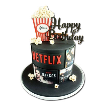 "Netflix theme Fondant cake - 4kg - Click here to View more details about this Product
